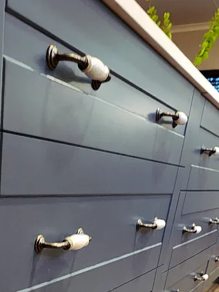Close-up of painted duco in one of our projects
