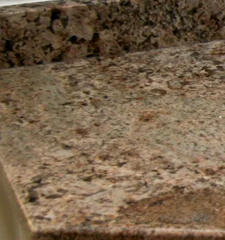 Close-up of granite and stone in one of our projects
